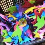 10 burung bahan dekorasi spon eva