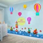 hiasan dinding balon udara – dekorasi kelas, kamar, dan pojok baca anak paud, tk, sd, hingga smp 🎈✨