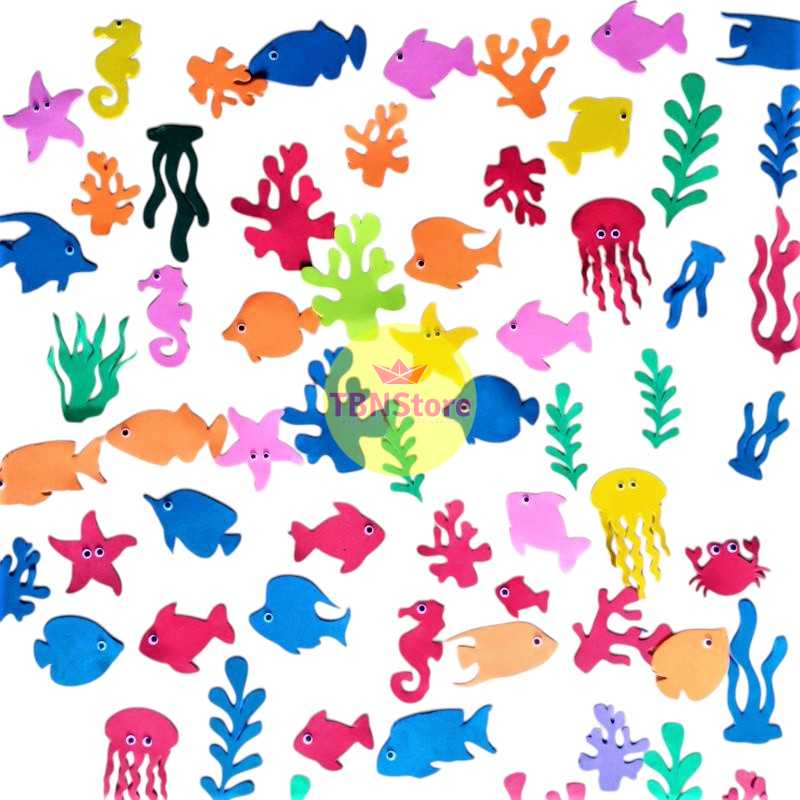 (10 pc) hewan dan tumbuhan laut dekorasi dinding (10 pc) hewan dan tumbuhan laut dekorasi dinding